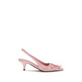 Prada Multicolor Satin Mid Heel Pumps