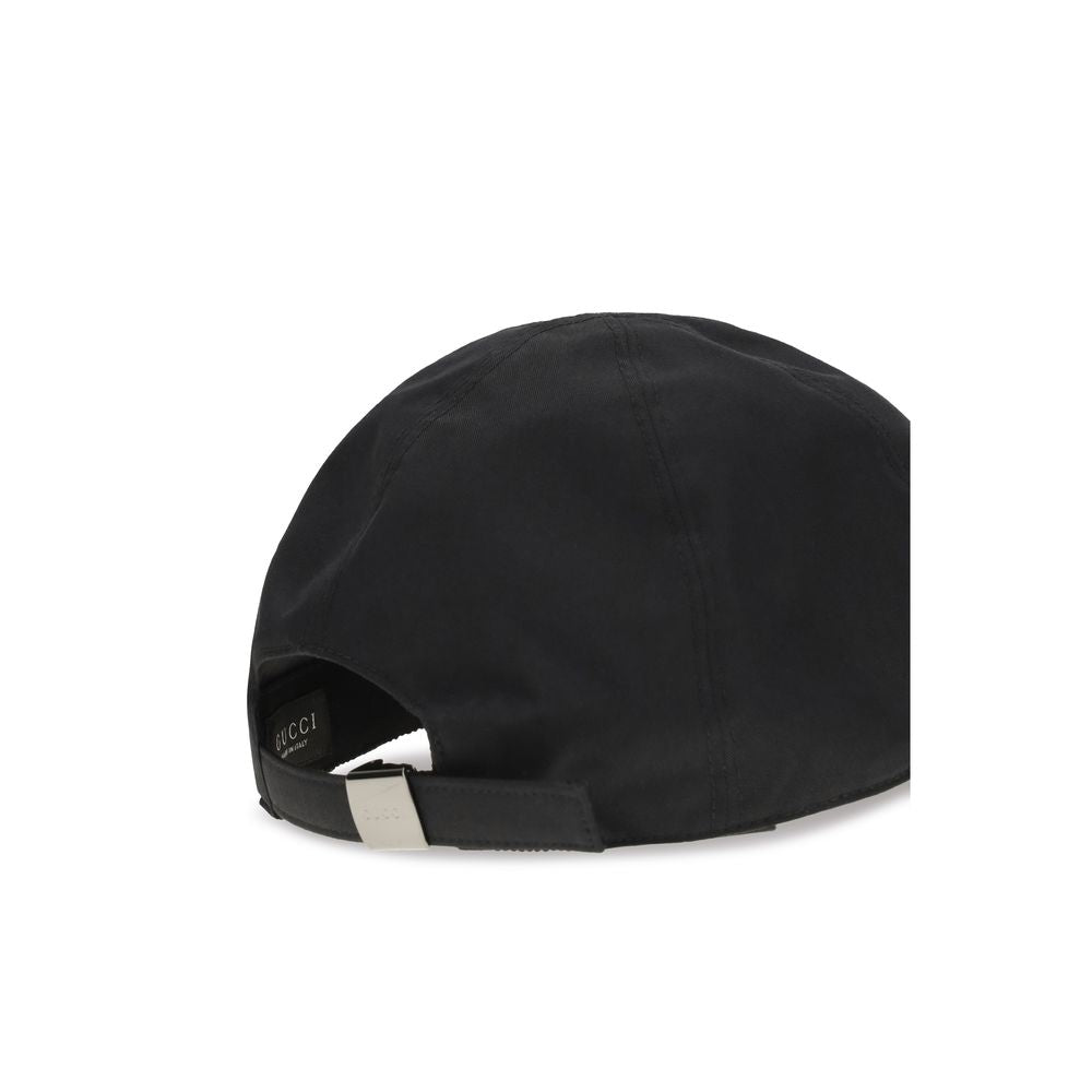 Gucci Black Cotton Cap (Baseball Hat)