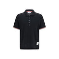 Thom Browne Black Cotton Polo Shirt