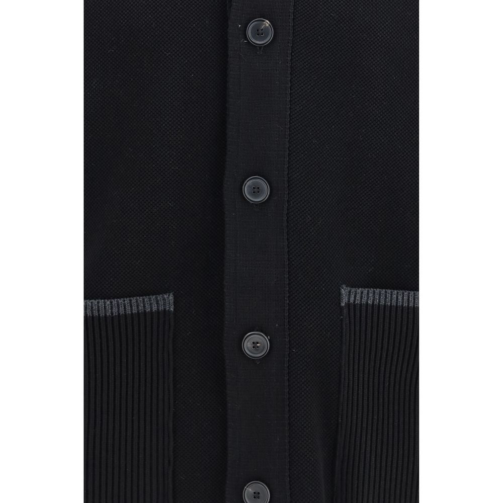 Thom Browne Black Wool Oves Aries Biker Jacket