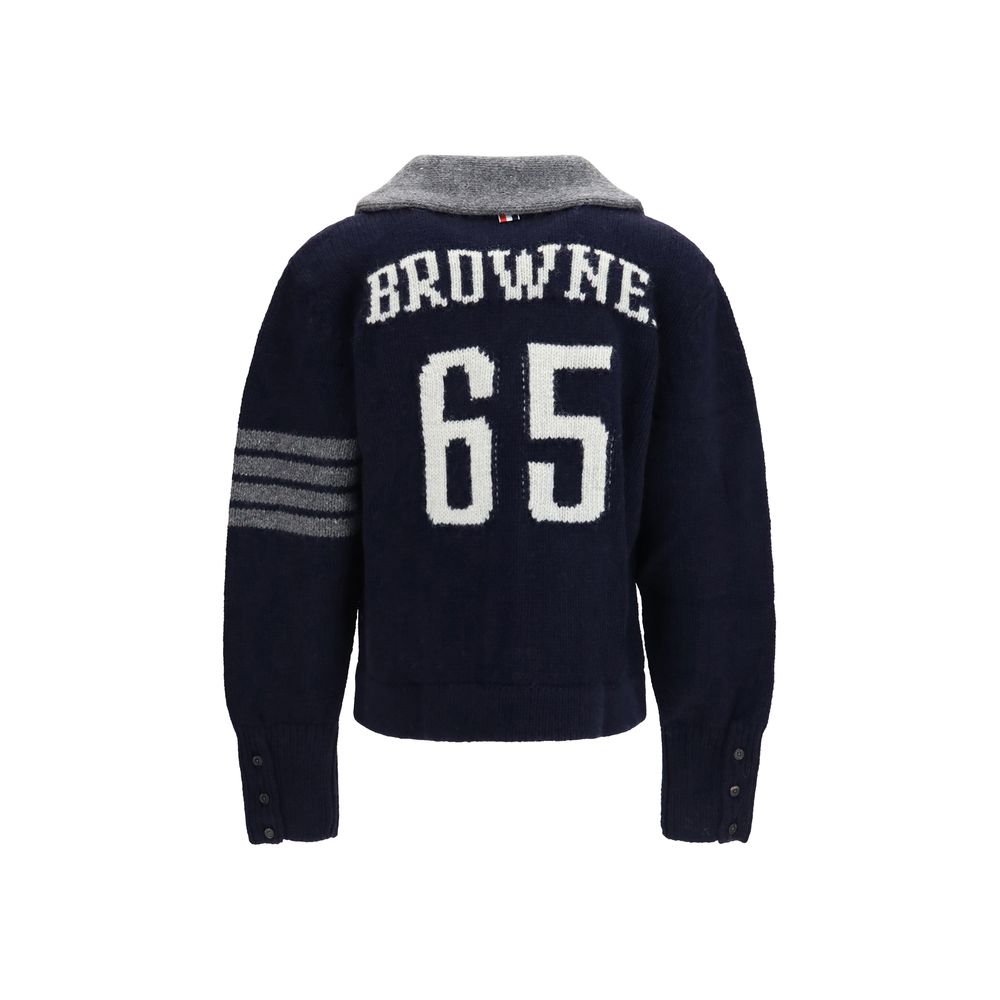 Thom Browne Blue Wool Oves Aries Cardigan
