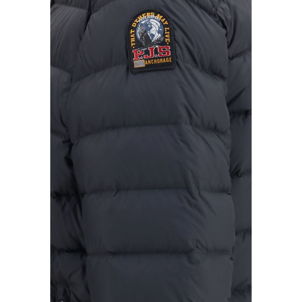 Parajumpers Black Polyamide Full-Length Jacket