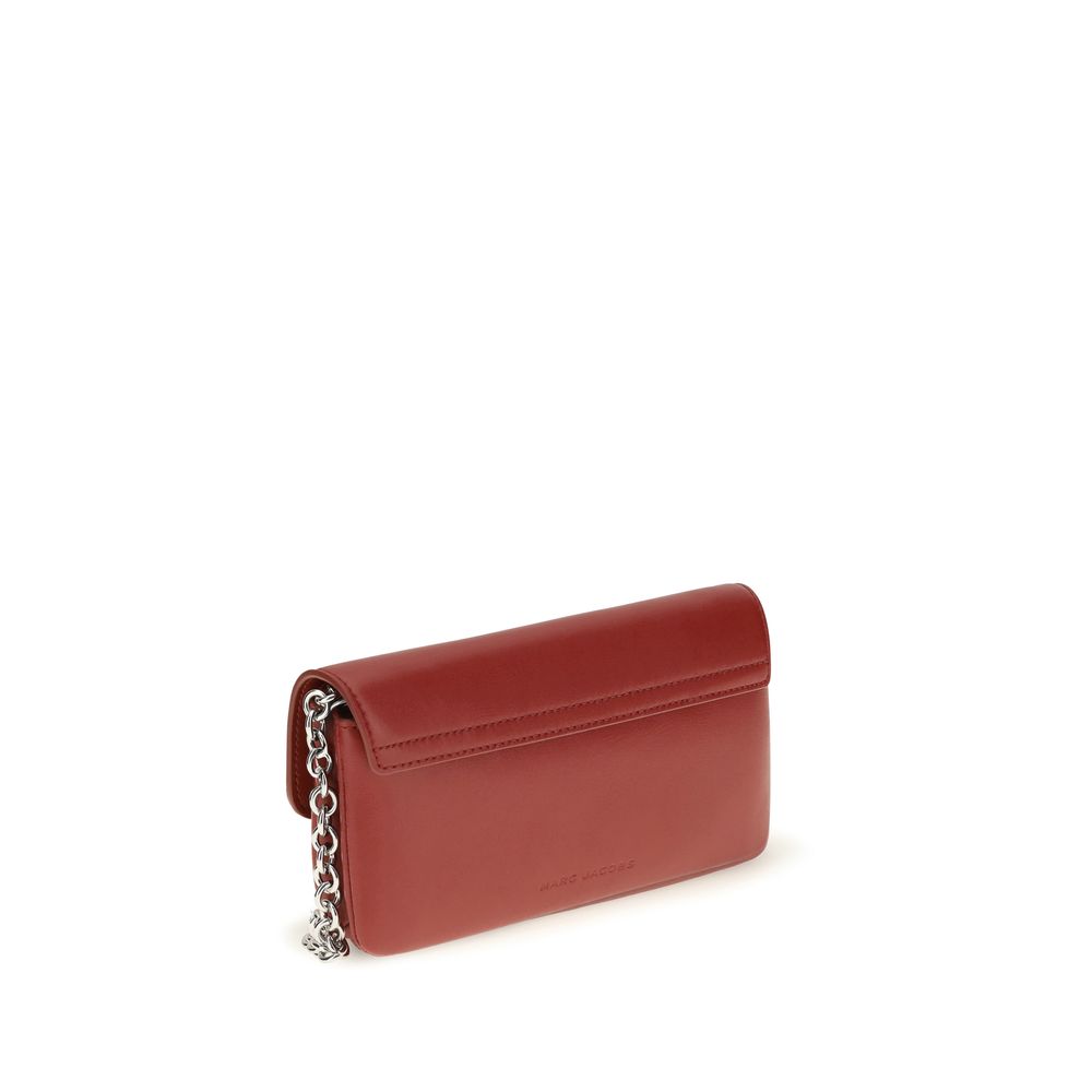 Marc Jacobs Red Calf Leather Bos Taurus Shoulder Bag