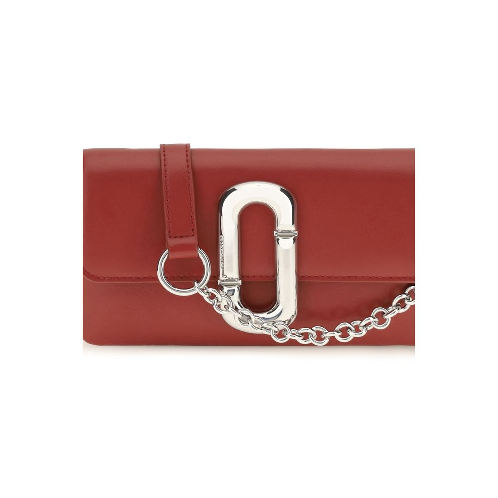 Marc Jacobs Red Calf Leather Bos Taurus Shoulder Bag