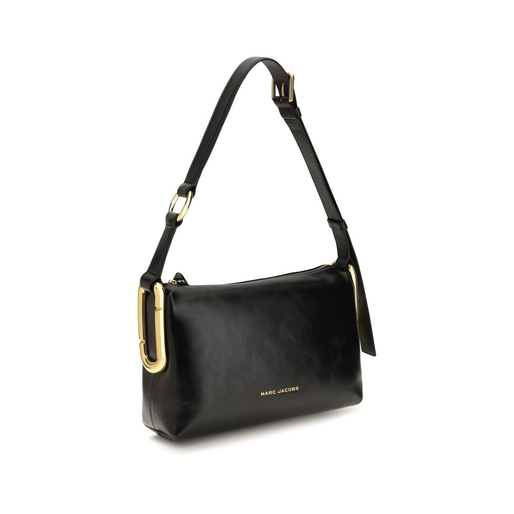 Marc Jacobs Black Calf Leather Bos Taurus Shoulder Bag