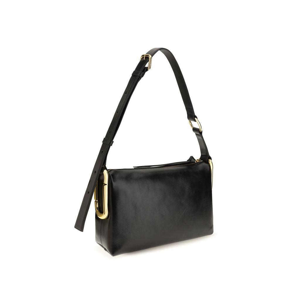 Marc Jacobs Black Calf Leather Bos Taurus Shoulder Bag