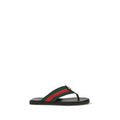 Gucci Black Nylon Flip-Flop Sandals