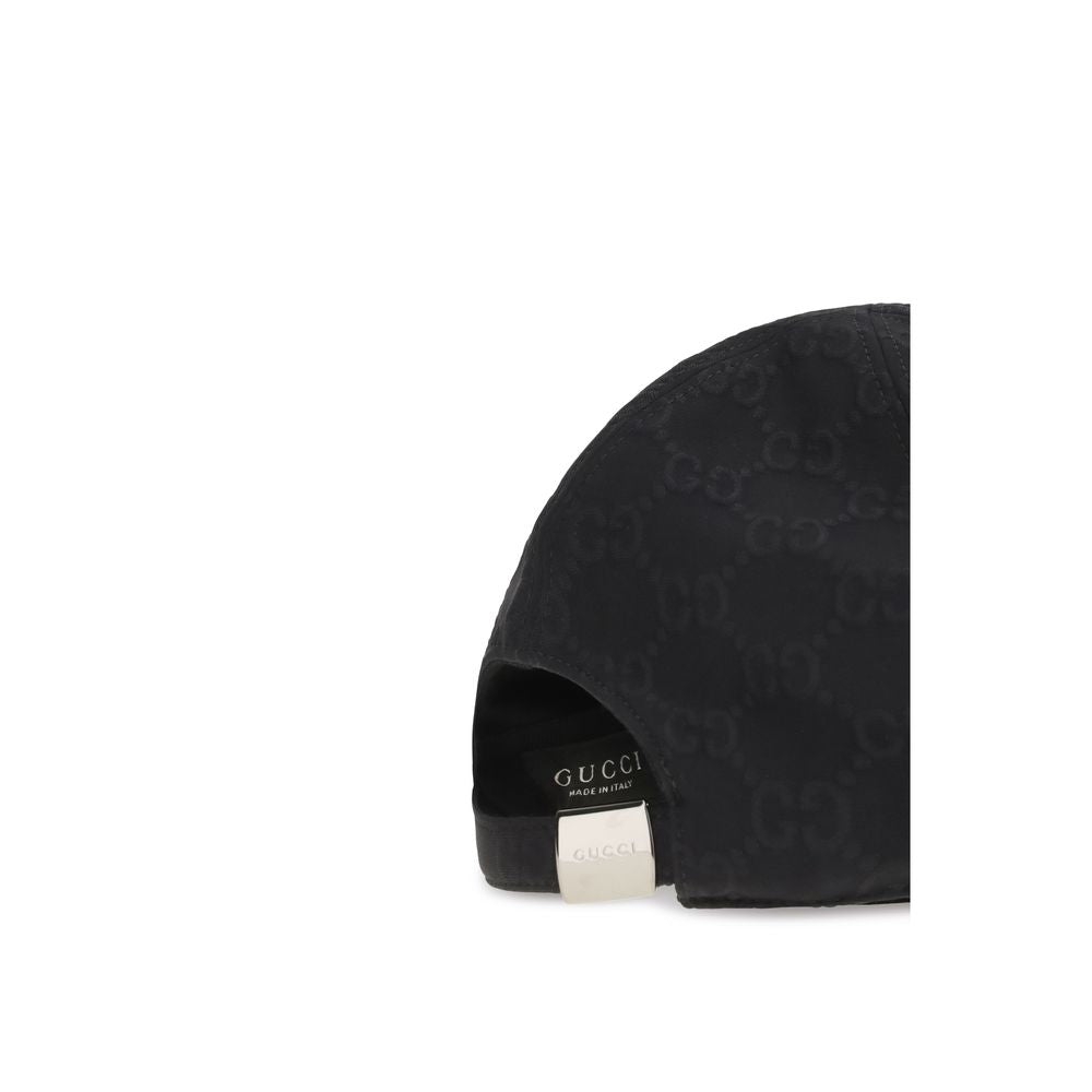 Gucci Black Cotton Cap (Baseball Hat)