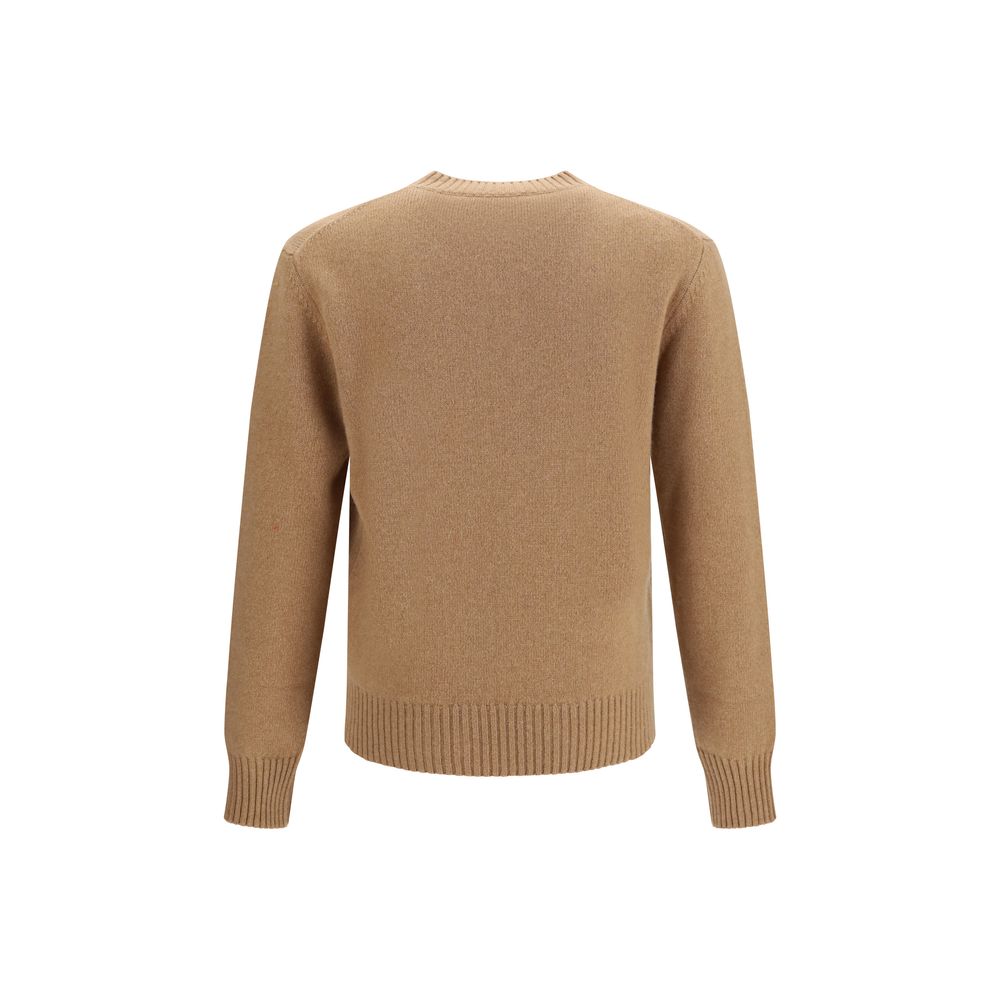 Ami Paris Brown Cashmere Sweatshirt