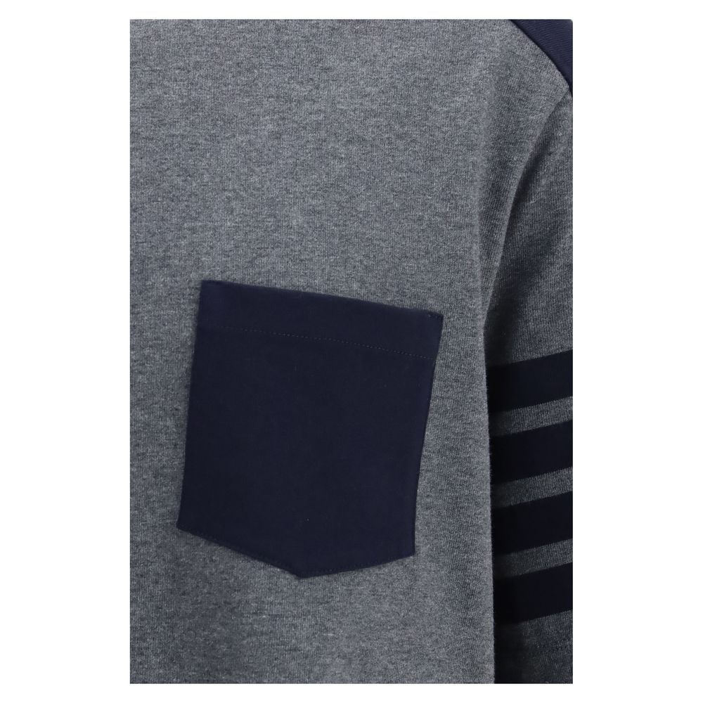 Thom Browne Gray Cotton T-Shirt