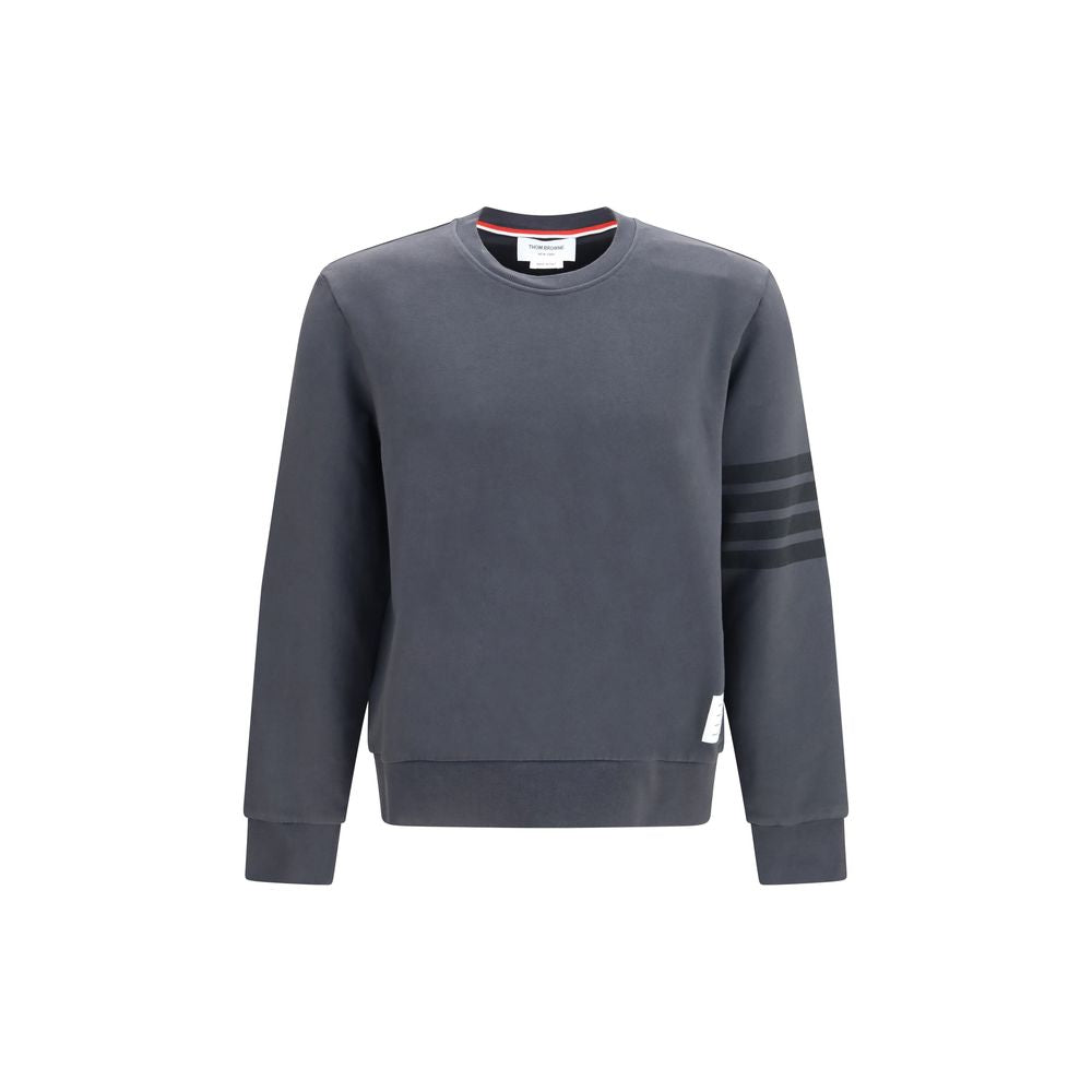 Thom Browne Gray Cotton Sweatshirt
