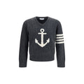 Thom Browne Gray Wool Oves Aries Sweatshirt