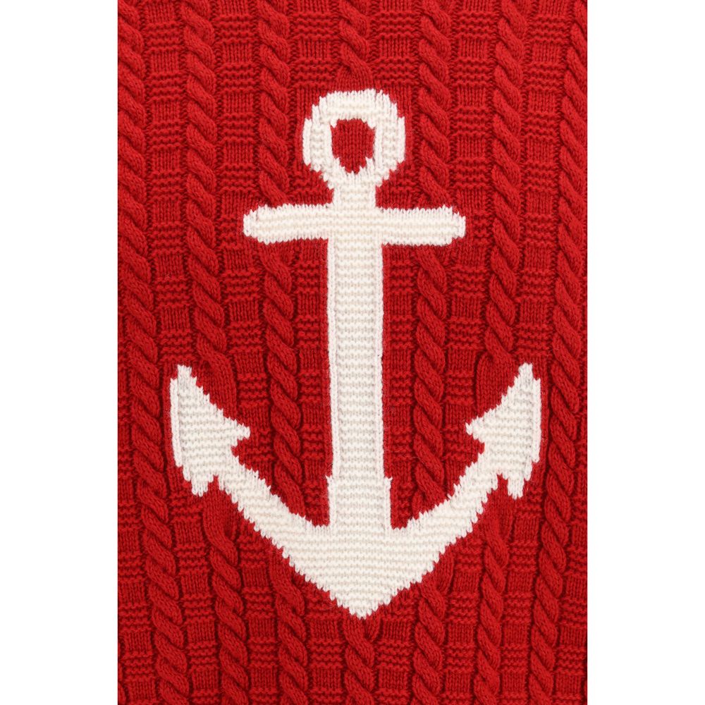 Thom Browne Red Wool Oves Aries Sweatshirt