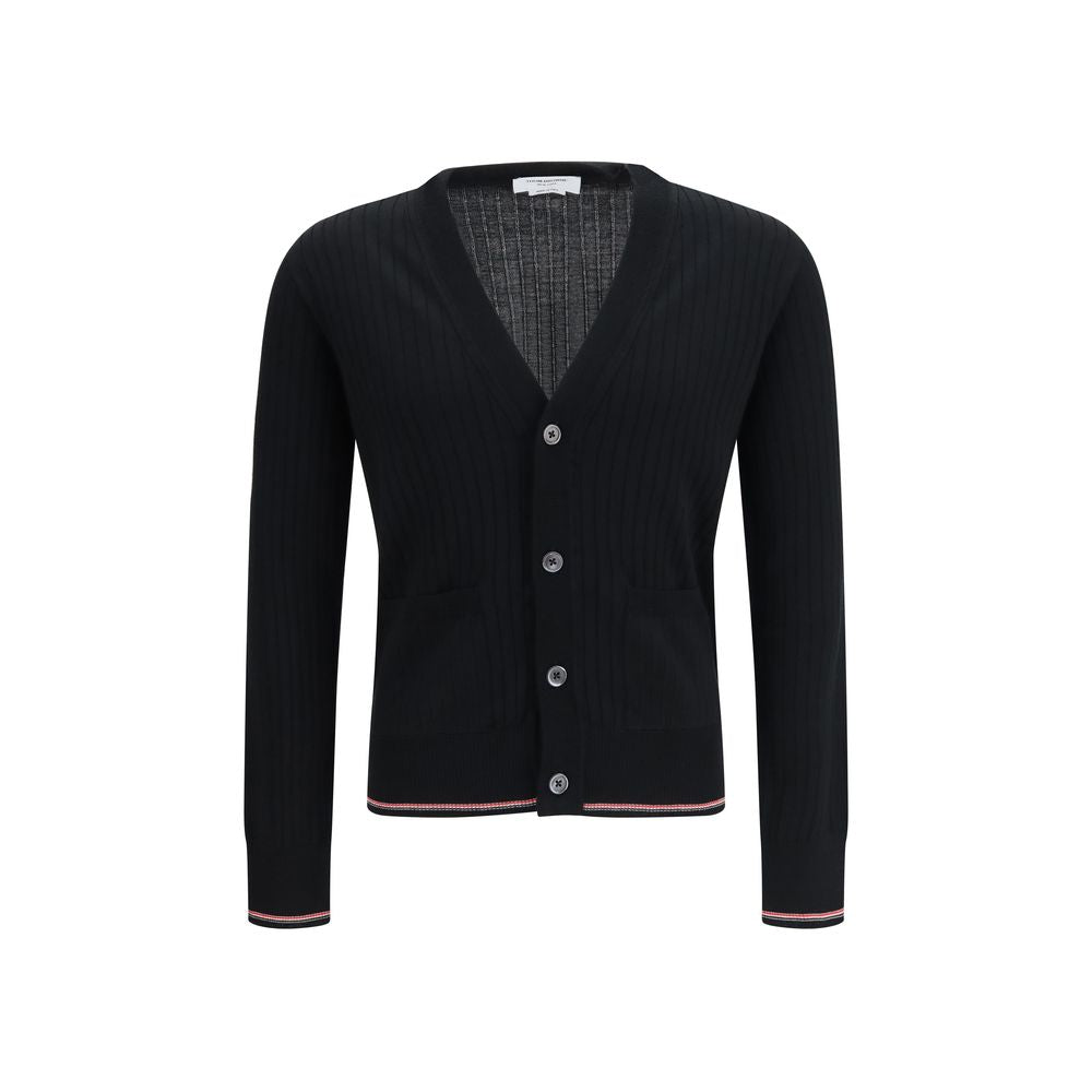 Thom Browne Black Wool Oves Aries Cardigan