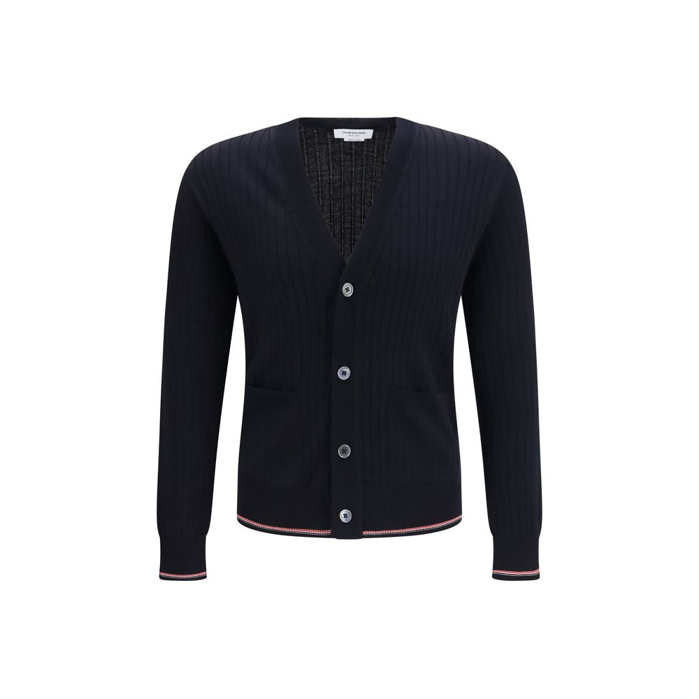 Thom Browne Blue Wool Oves Aries Cardigan