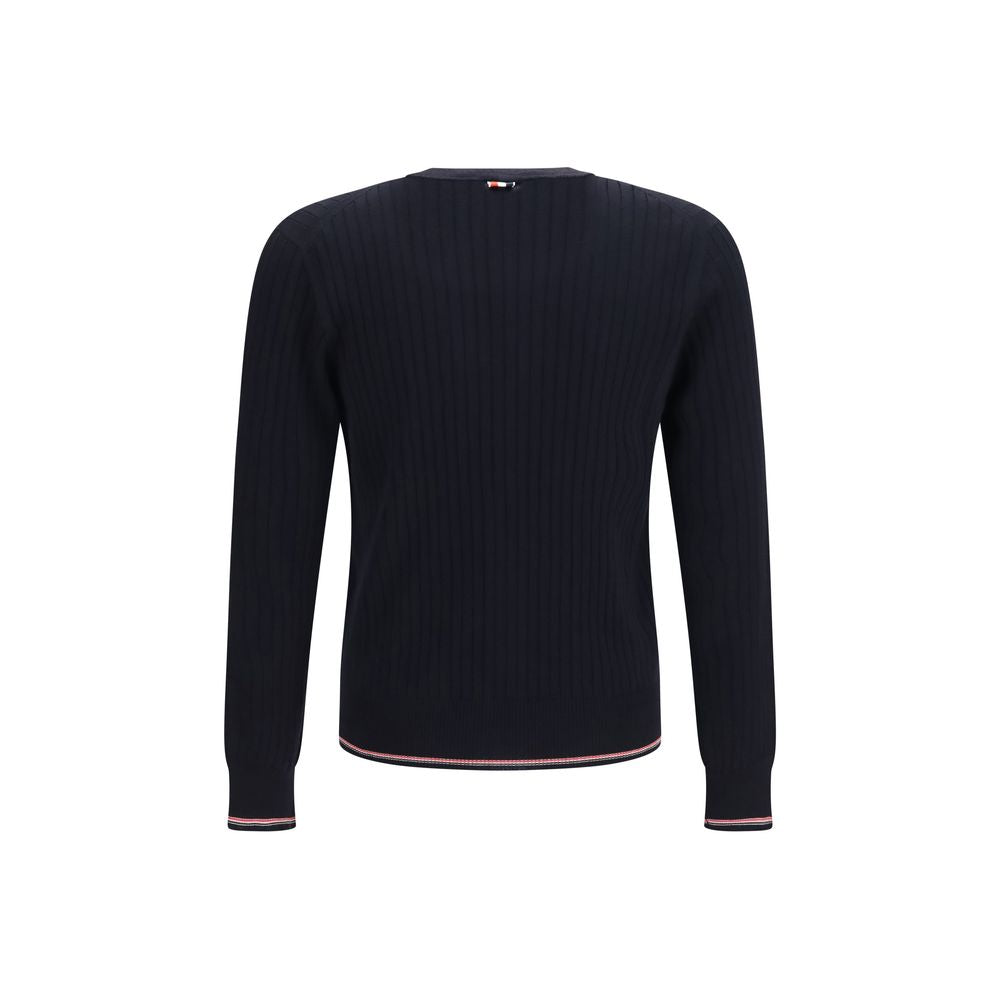 Thom Browne Blue Wool Oves Aries Cardigan