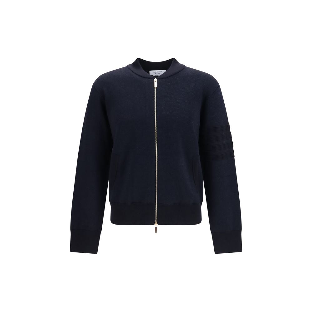 Thom Browne Blue Wool Oves Aries Bomber
