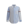 Thom Browne Blue Cotton Pattern Shirt