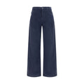 The Row Blue Cotton Casual Pants