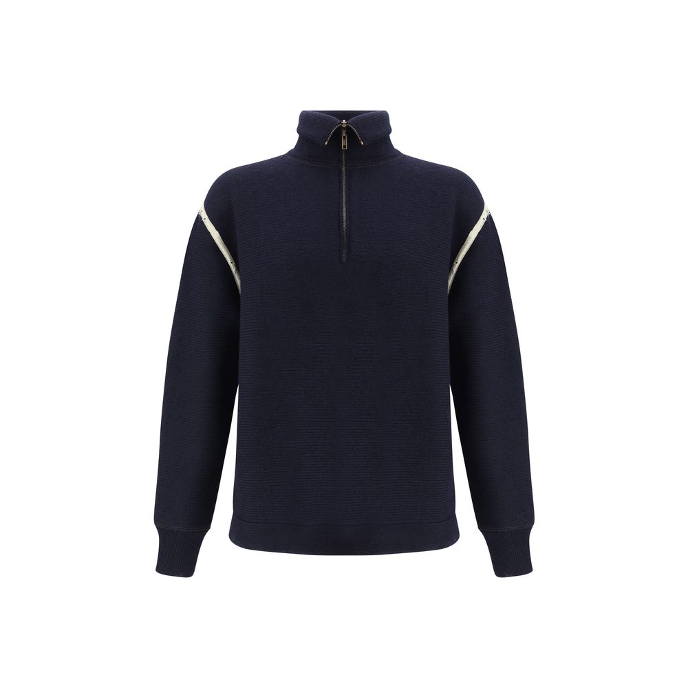 Maison Margiela Blue Wool Oves Aries Sweatshirt