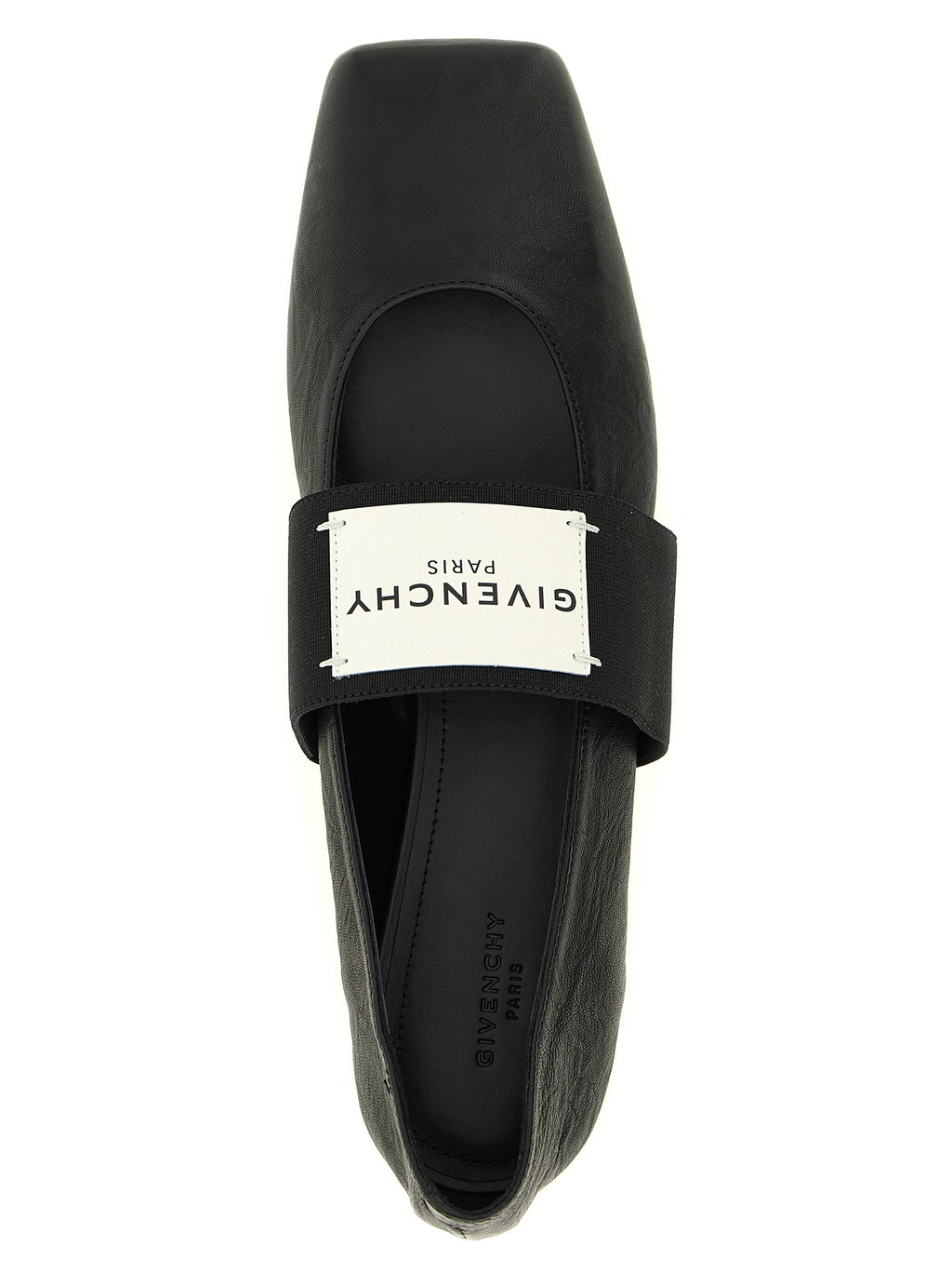 Givenchy Black Lamb Leather Ballet Flats