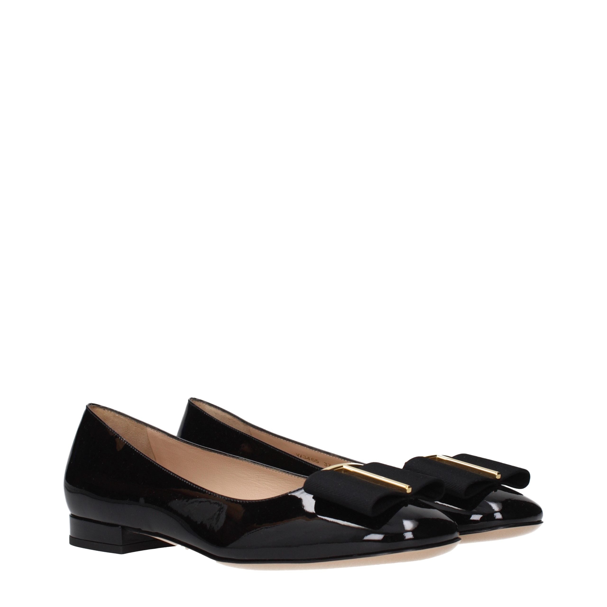 Tom Ford Black Leather Ballet Flats