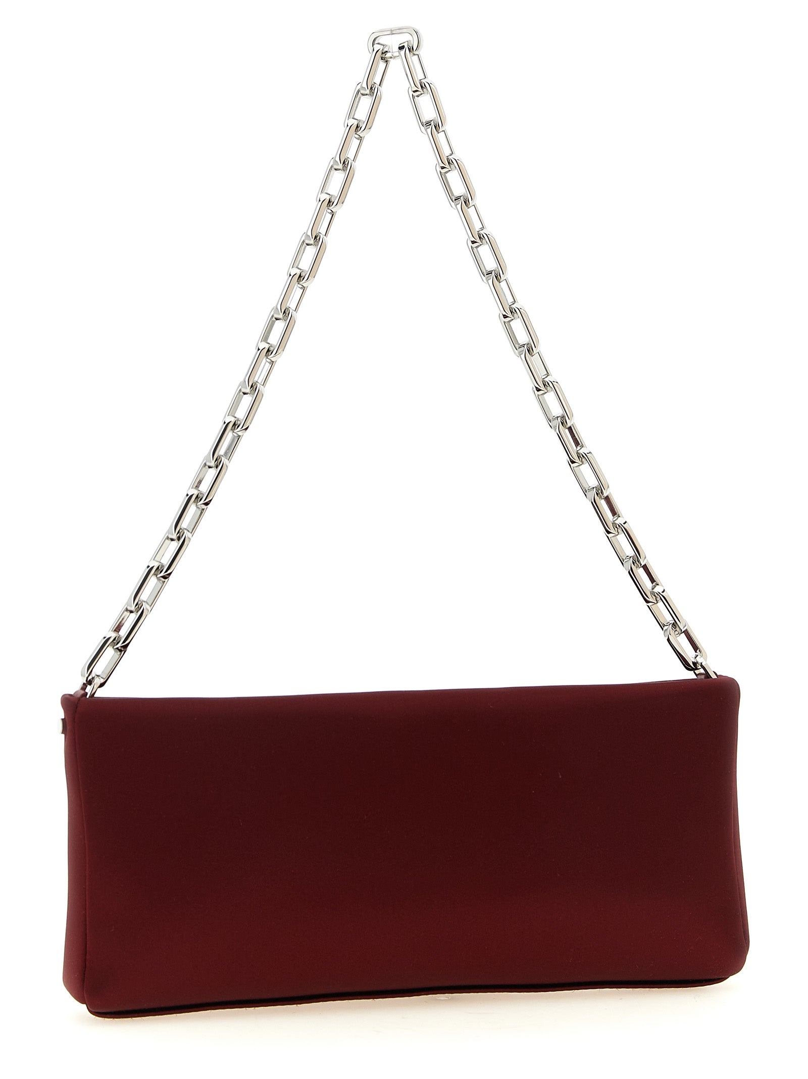 Christian Louboutin Bordeaux Elastane Clutch Bag