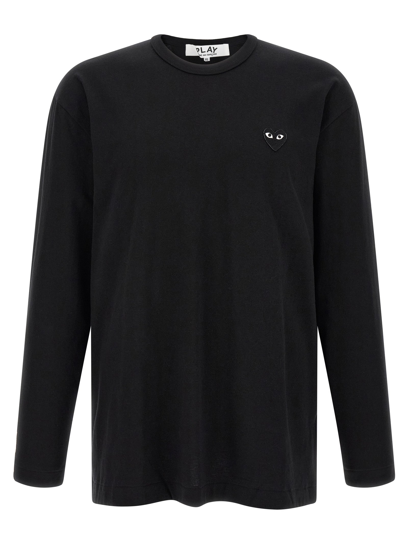 Comme Des Garçons Play Black Cotton T-Shirt