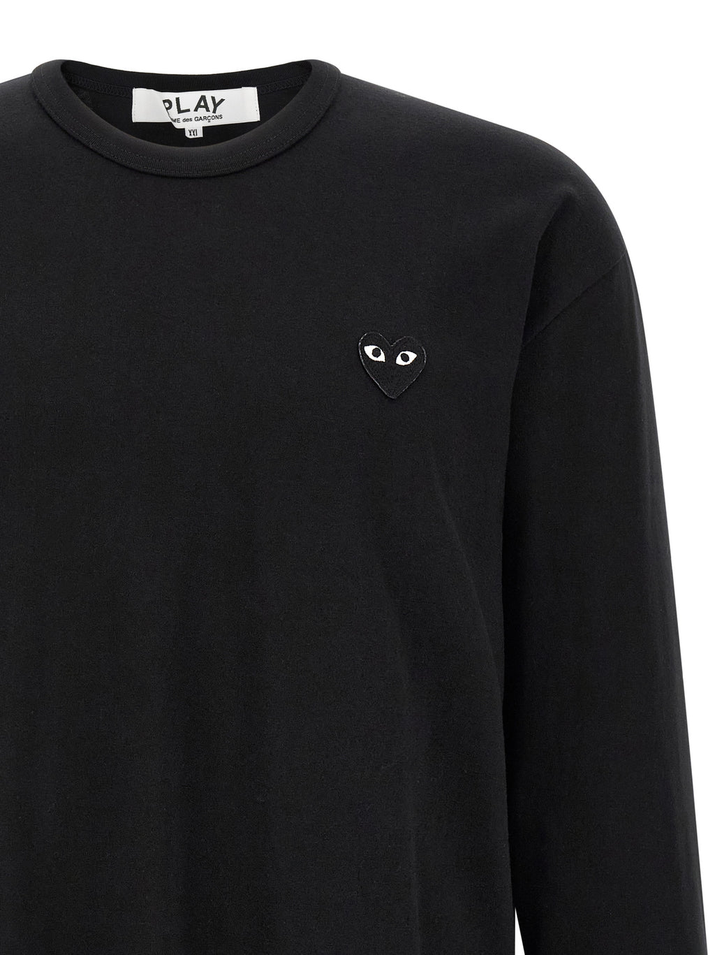 Comme Des Garçons Play Black Cotton T-Shirt