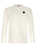 Comme Des Garçons Play White Cotton T-Shirt