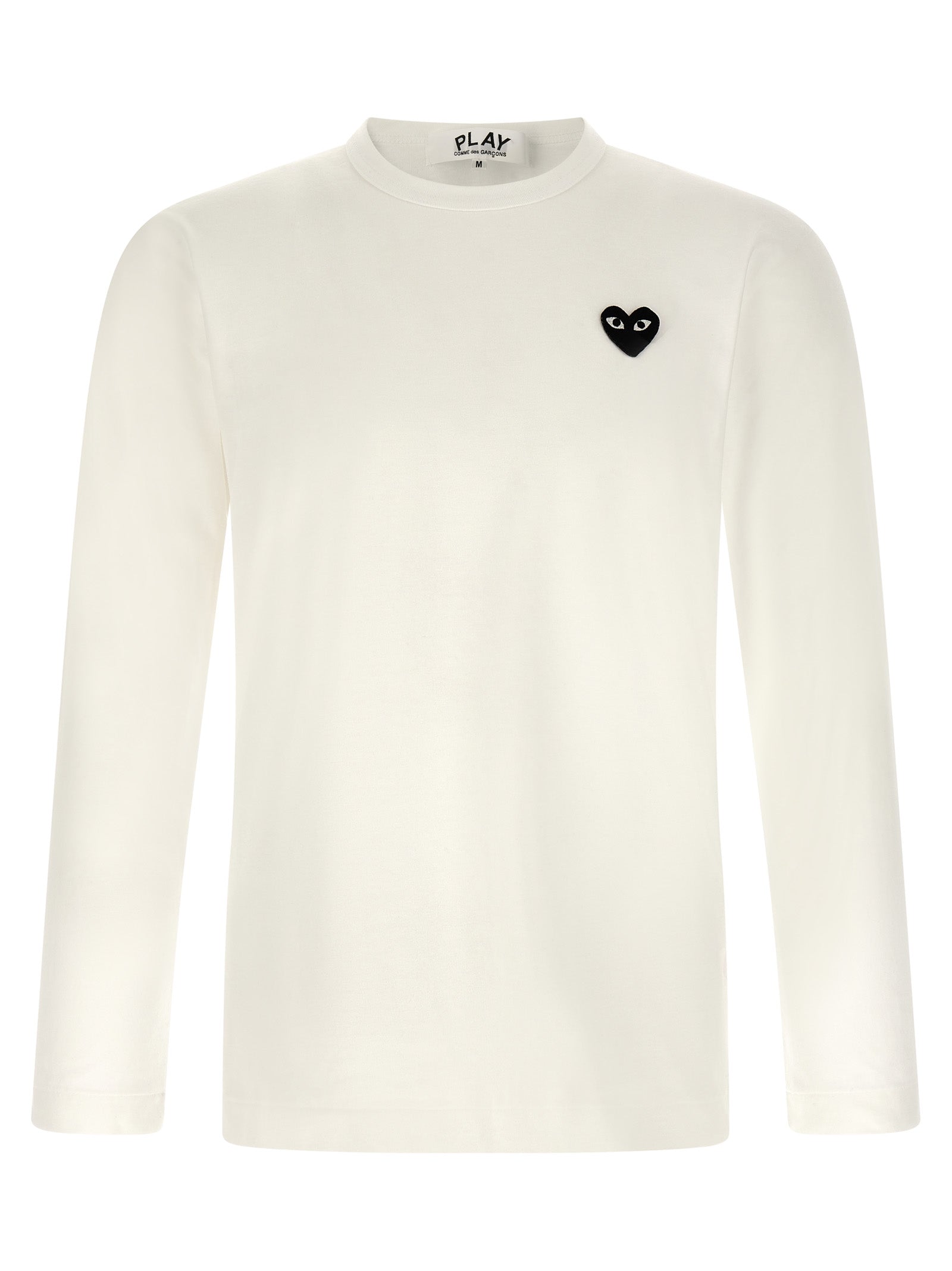 Comme Des Garçons Play White Cotton T-Shirt