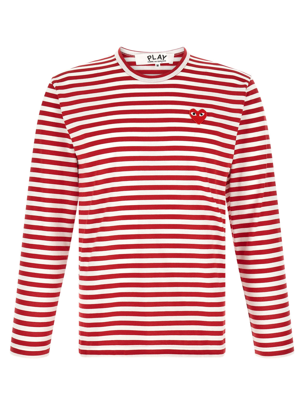 Comme Des Garçons Play White Cotton T-Shirt