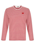 Comme Des Garçons Play White Cotton T-Shirt