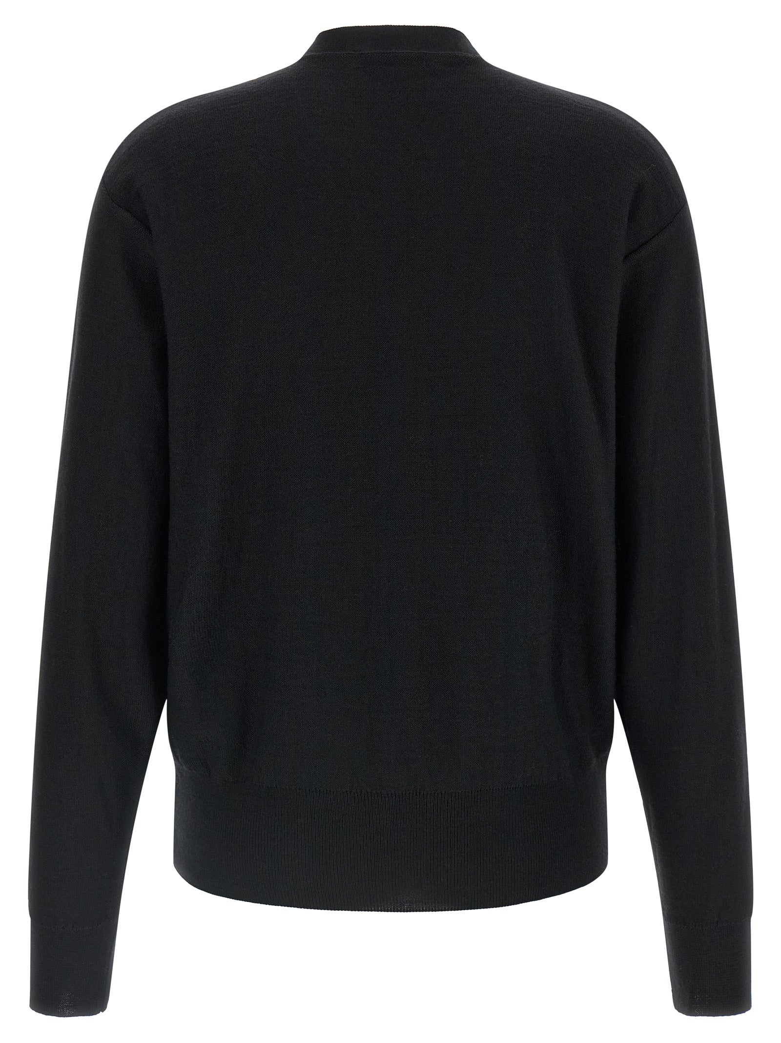 Lemaire Black Wool Cardigan