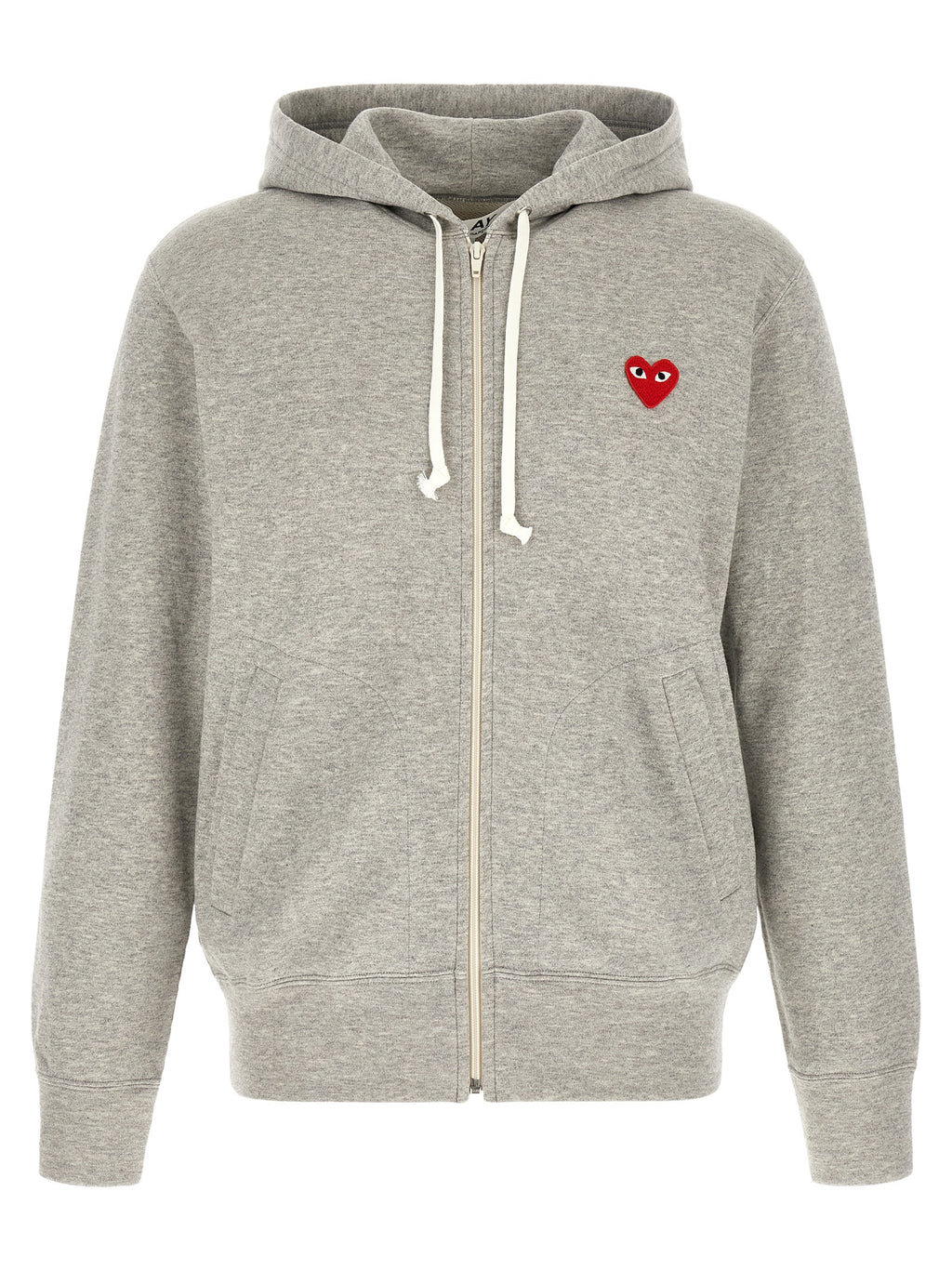 Comme Des Garçons Play Gray Cotton Cardigan