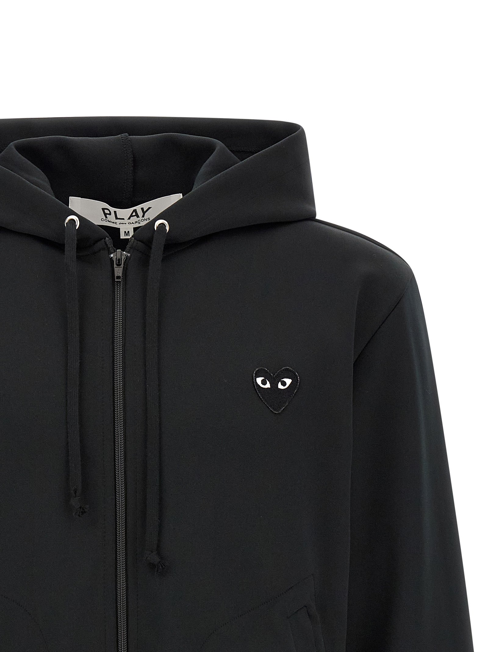 Comme Des Garçons Play Black Polyester Cardigan