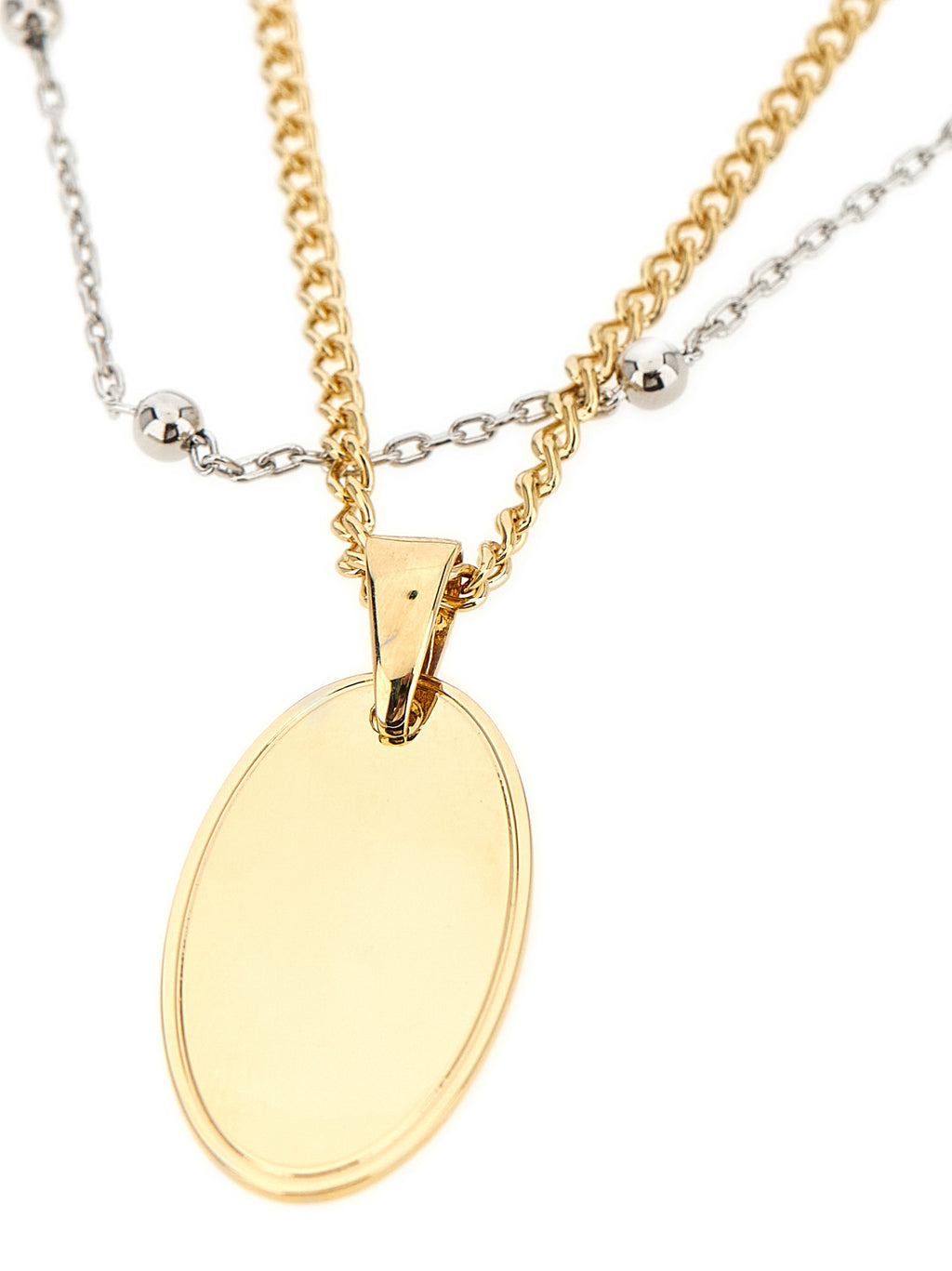 Paco Rabanne Silver Brass Necklace