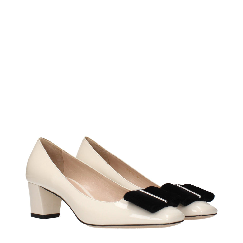 Tom Ford Beige Leather Mid Heel Pumps