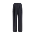The Row Blue Wool Oves Aries Dress Pants