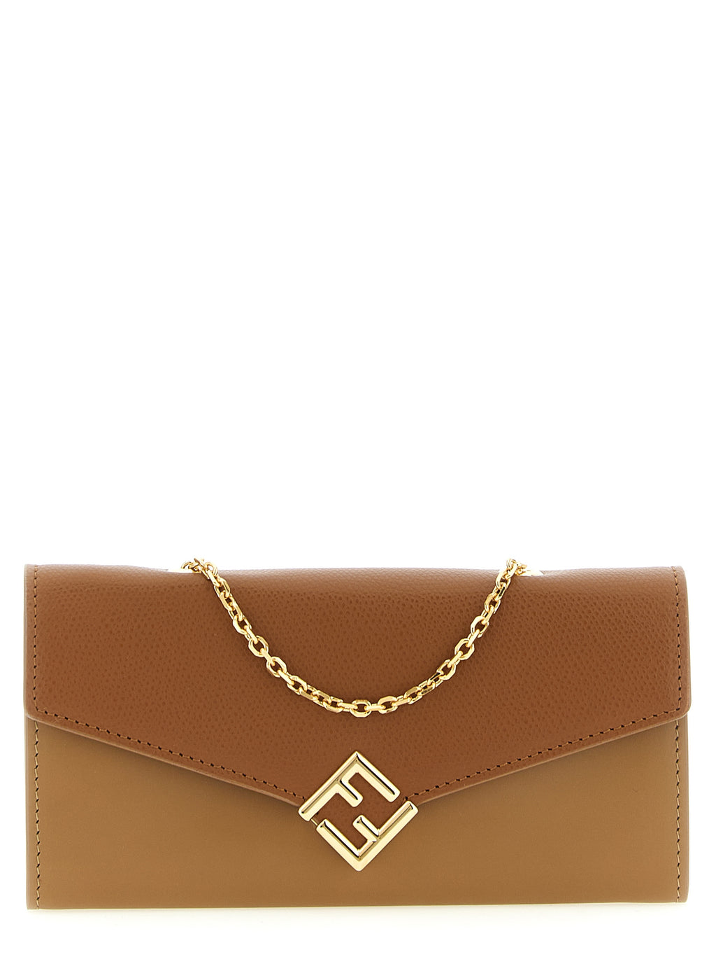 Fendi Brown Calfskin Cardholder