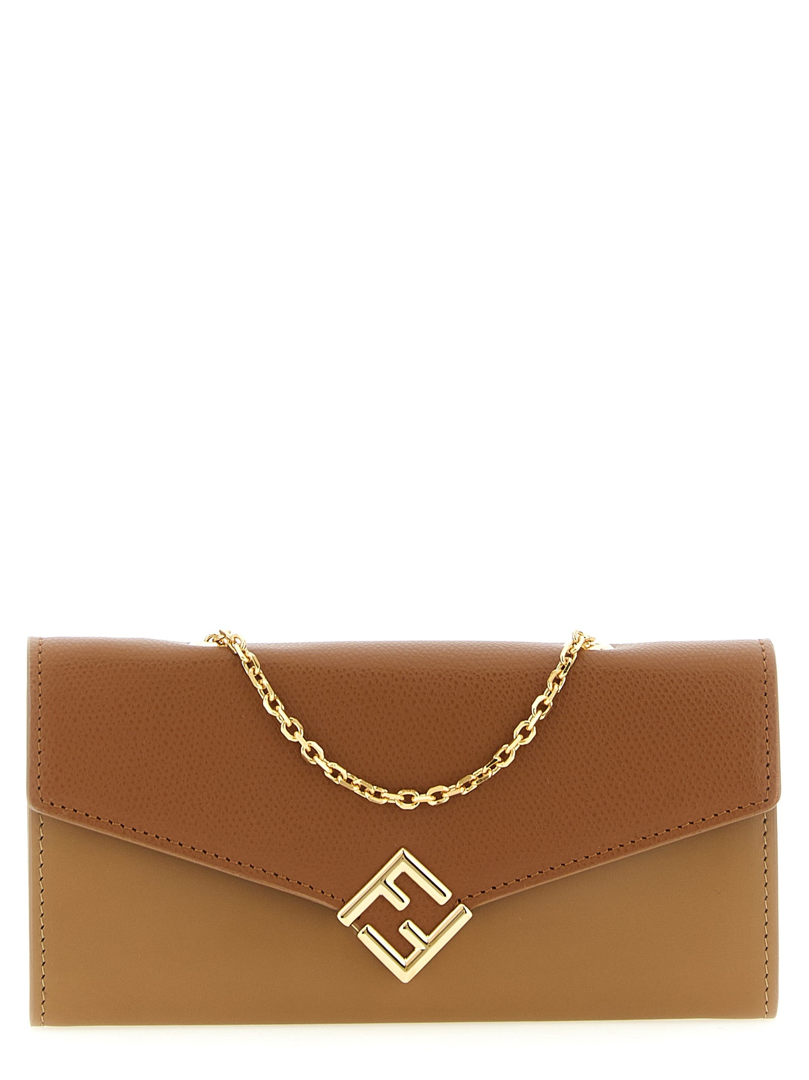Fendi Brown Calfskin Cardholder