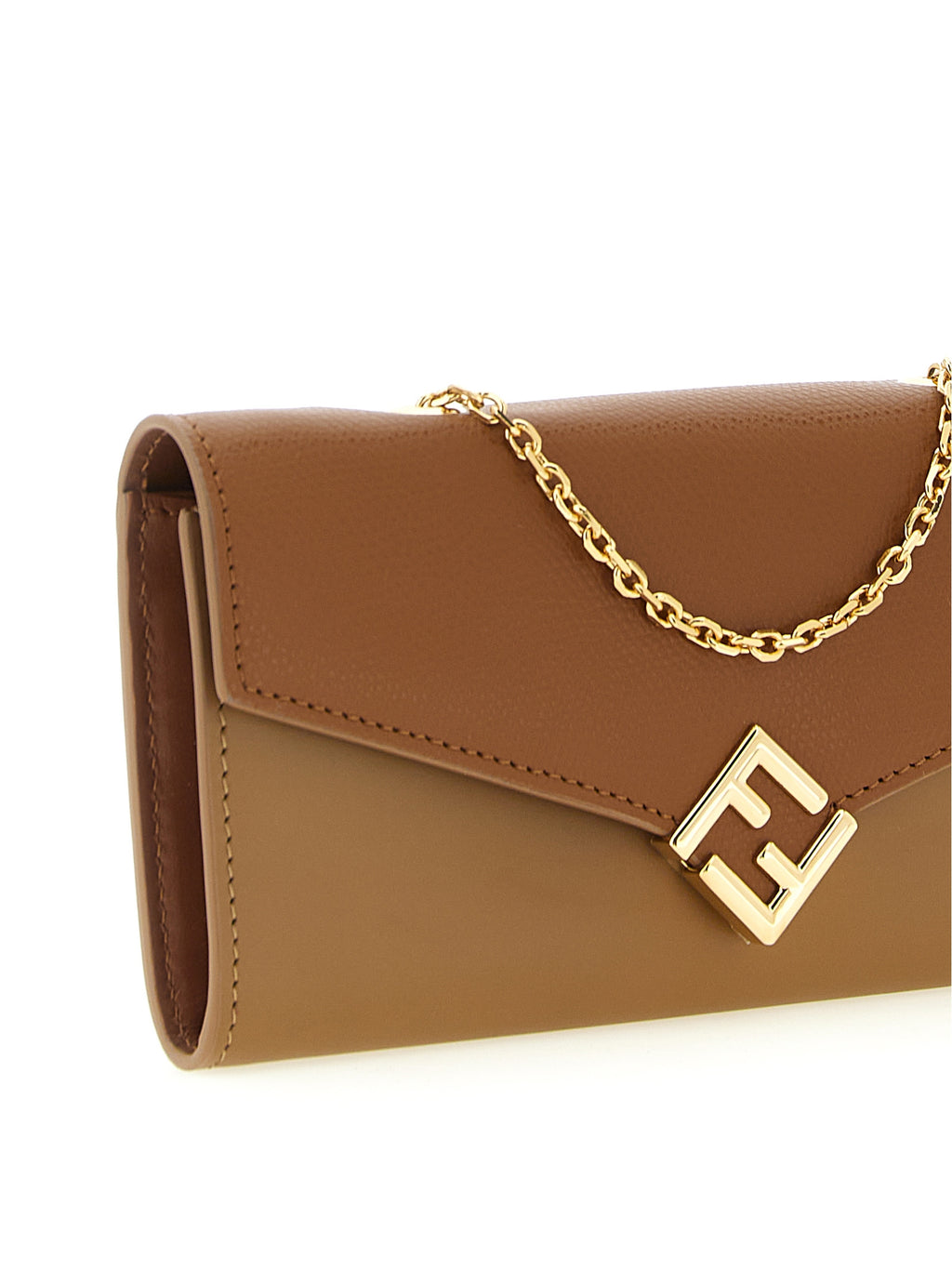 Fendi Brown Calfskin Cardholder