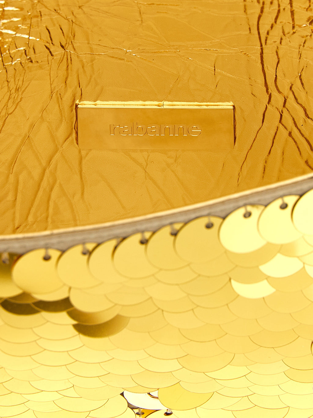 Paco Rabanne Gold Polyester Shoulder Bag