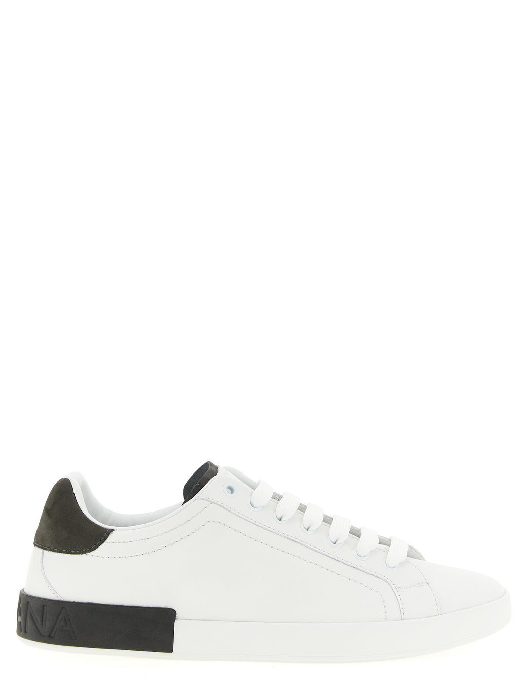 Dolce & Gabbana White Calfskin Low Top Sneakers