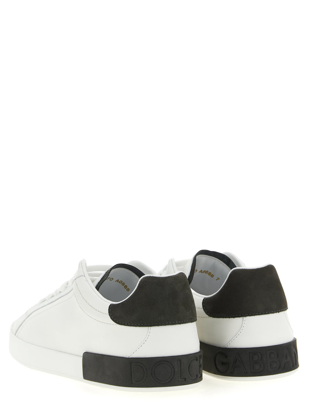 Dolce & Gabbana White Calfskin Low Top Sneakers