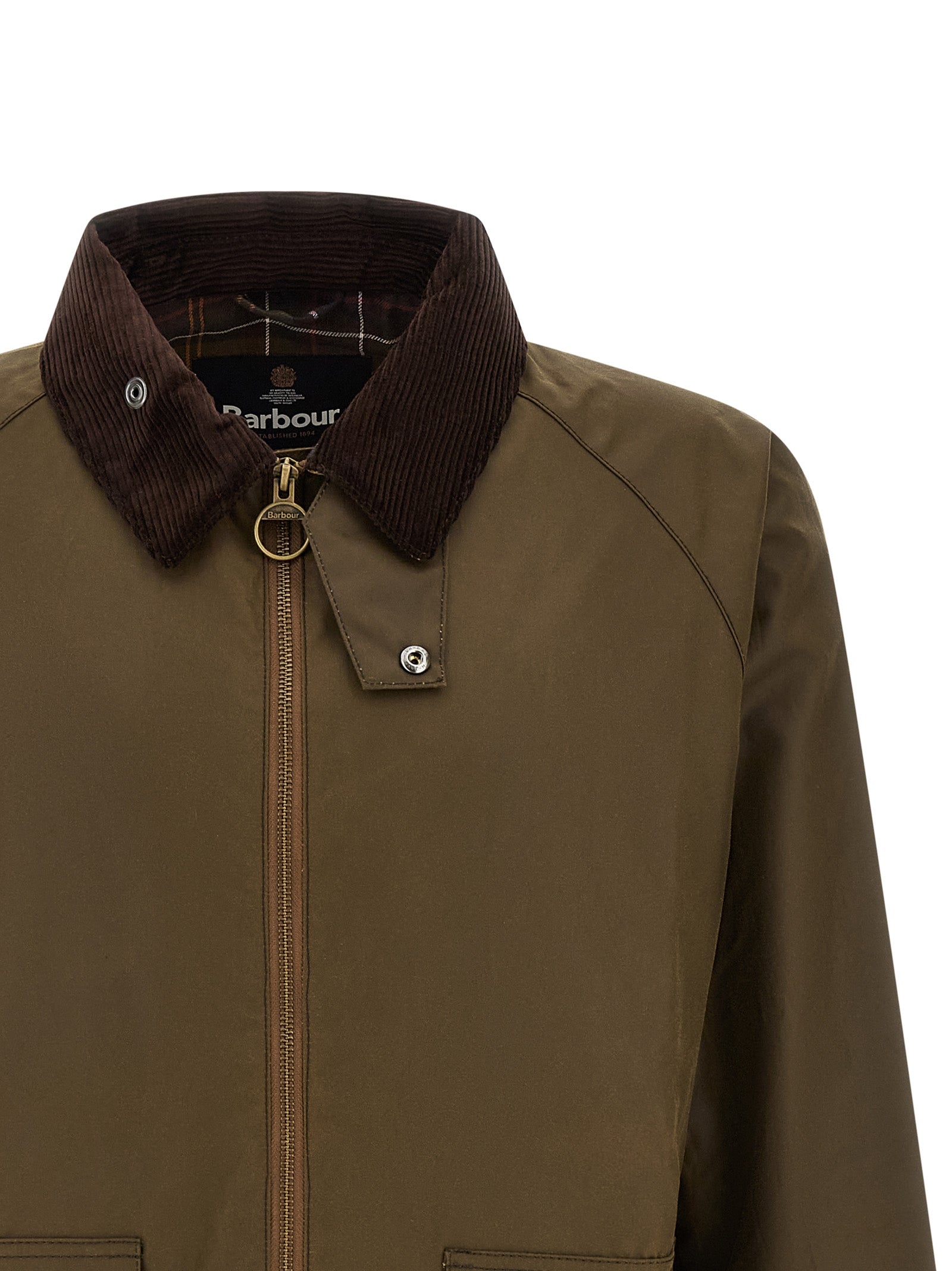 Barbour Brown Cotton Full-Length Jacket