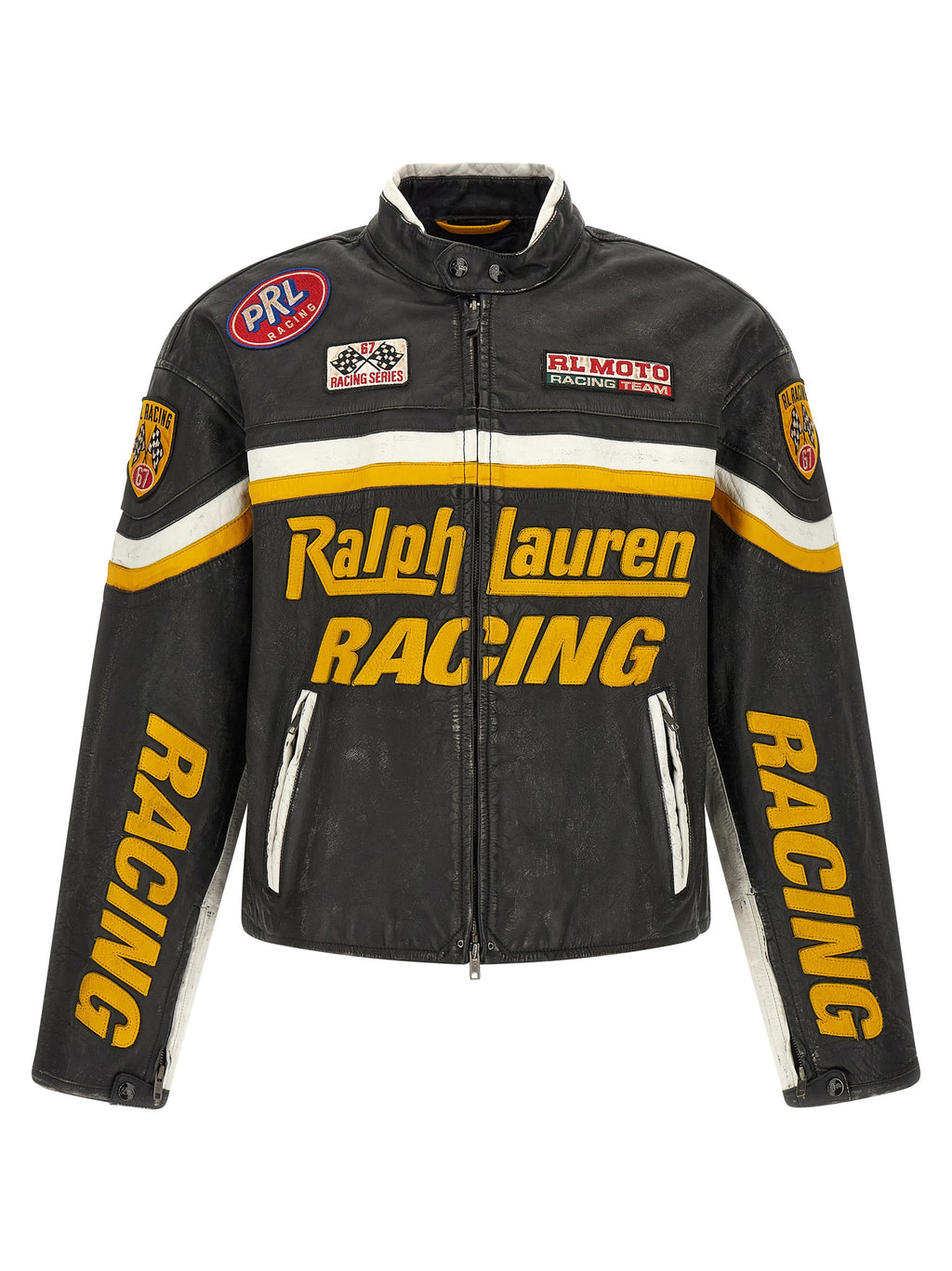 Polo Ralph Lauren Black Cowhide Leather Jacket