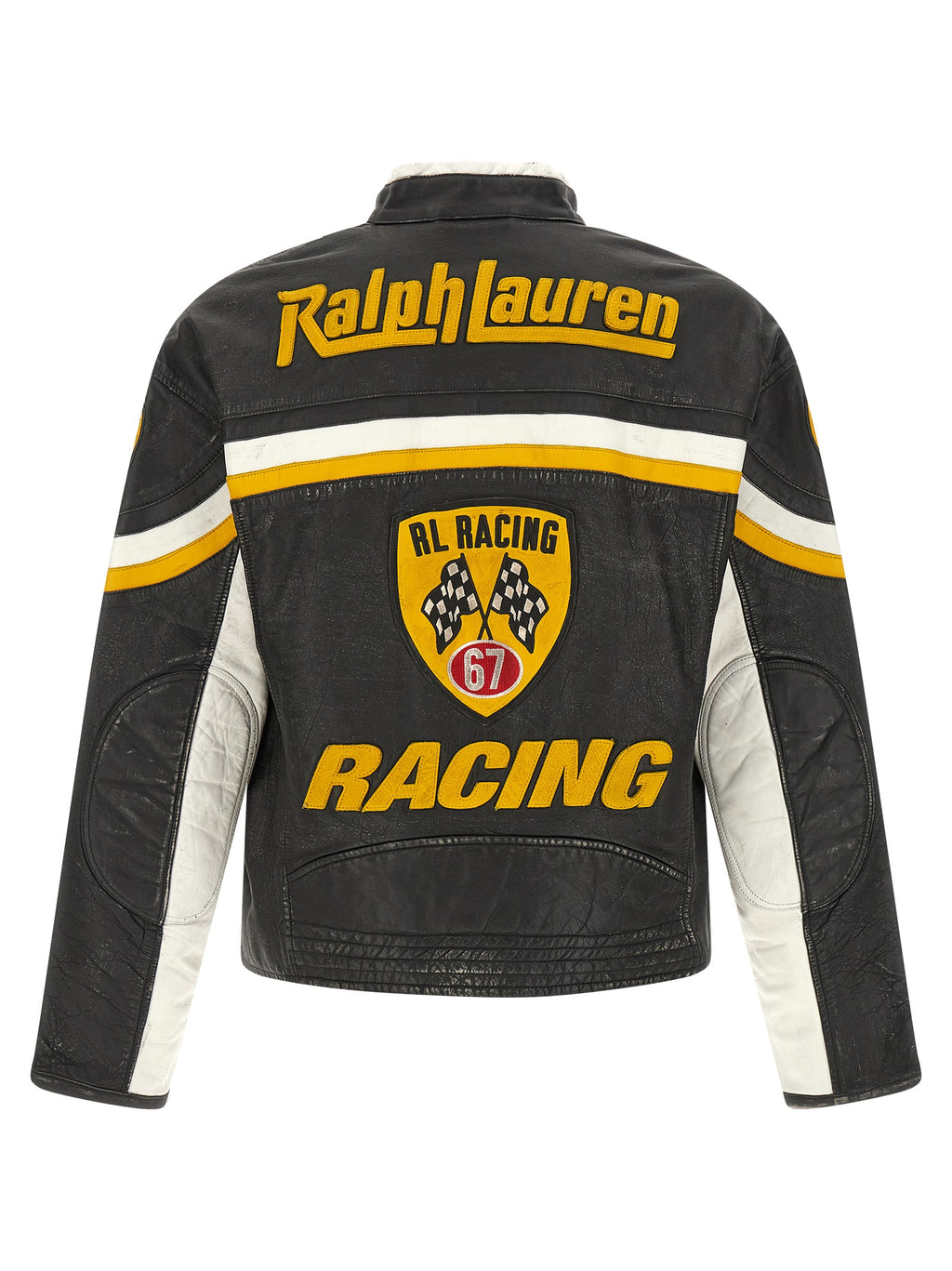Polo Ralph Lauren Black Cowhide Leather Jacket