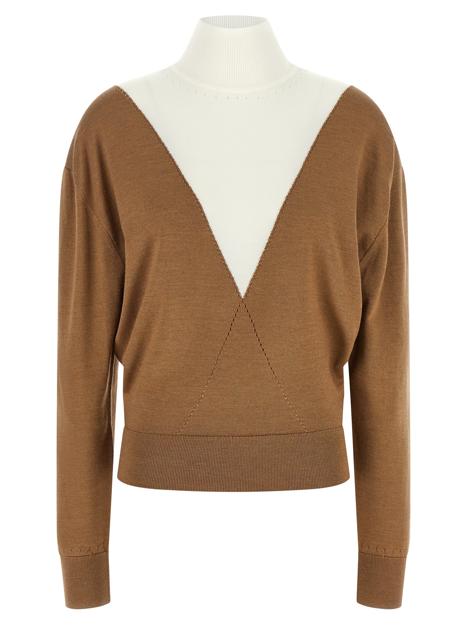 Paco Rabanne Beige Virgin Wool Cardigan