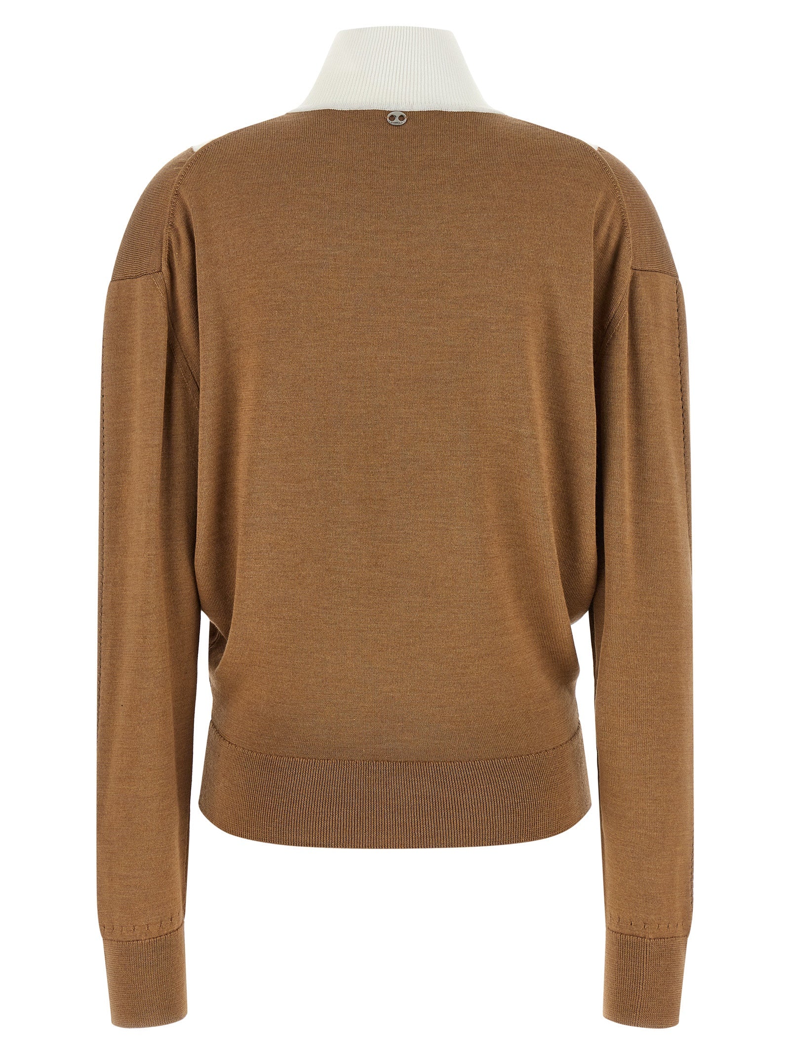 Paco Rabanne Beige Virgin Wool Cardigan